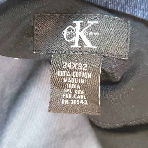 Calvin Klein Men's Blue Blue Khaki Pants size 34x30 - Picture 4 of 6